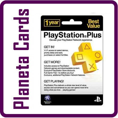 Cartão Playstation Plus 12 Meses (USA)